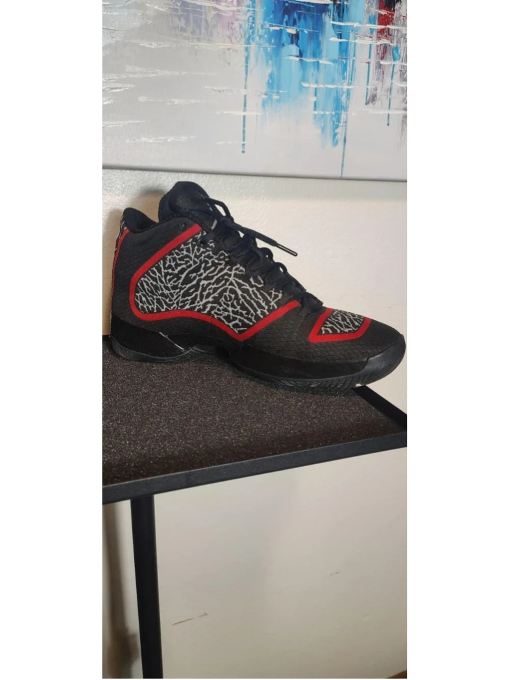 Jordan Air Jordan Shoes Mens Size 10.5 Black Red Mid Top Sneakers 695515-023